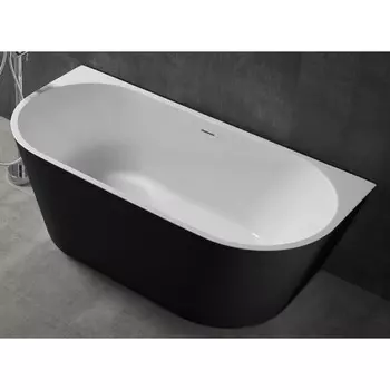 Ванна акриловая ABBER AB9216-1.7MB, 170х80х60 см, глубина 450 мм, черная