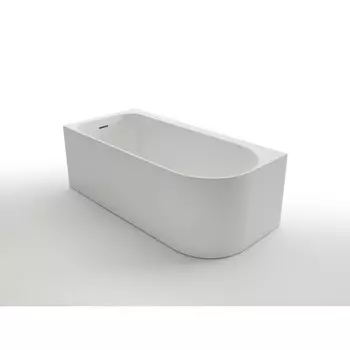 Ванна акриловая Azario LUTON 170x80x58 см, пристенная, сифон, рама, левая, белая