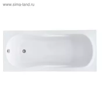 Ванна акриловая Santek «Каледония» 170х75 см, прямоугольная, белая