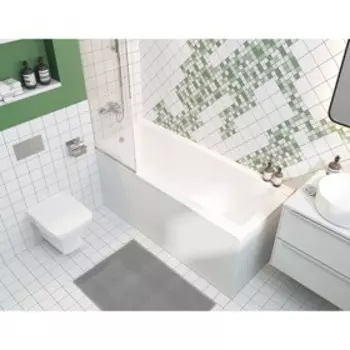 Ванна акриловая Santek «Санторини» 160x70 см, прямоугольная, белая