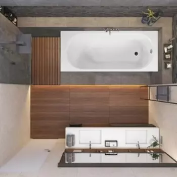 Ванна акриловая VAGNERPLAST KASANDRA VPBA187KAS2X-04, 180 х 70 см, без каркаса