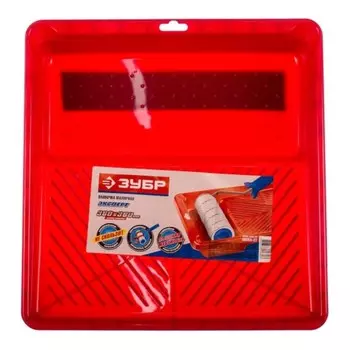 Ванночка малярная ЗУБР 06055-27, пластик, 360х360мм, 1.3 л