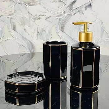 Ванный набор Lenardi, фарфор, 3 предмета