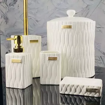 Ванный набор Lenardi, фарфор, 5 предметов