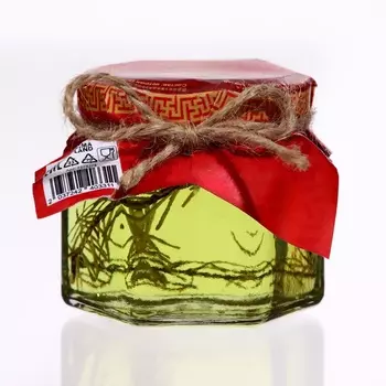 Новый год. Варенье подарочное новогоднее "В новый год с новыми силами" из хвои, 100 мл