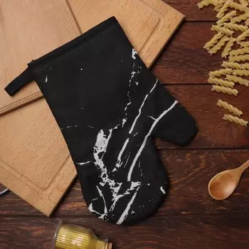 Варежка «Доляна», чёрная, 2616 см, 100% п/э