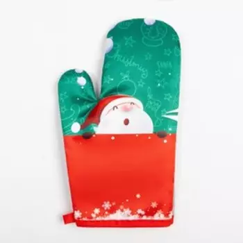 Варежка-прихватка Доляна «Дед мороз» 26х16 см, 100% п/э