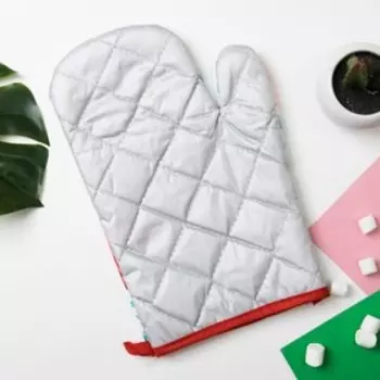 Варежка Доляна "Фламинго"цв.зеленый, 26*17 см, 100% п/э