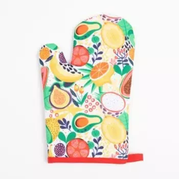 Варежка «Доляна. Фрукты» 2616 см, 100% п/э