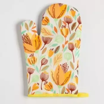Варежка Доляна "Тюльпаны" 26х16 см, 100% п/э