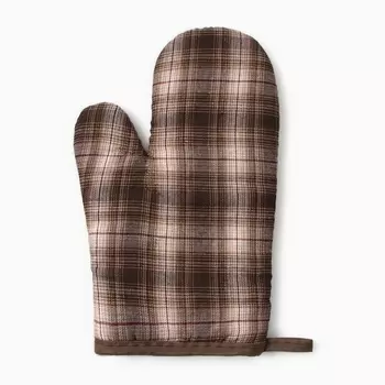 Варежка-прихватка Этель «Клетка», 2616 см, 100%п/э