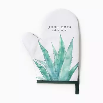 Варежка-прихватка «Алоэ вера», 2027 см,100% п/э