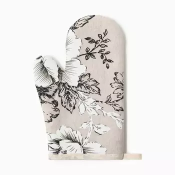 Варежка-прихватка Доляна "Цветы" 26*16см, 100%хл