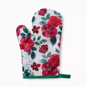 Варежка-прихватка «Доляна. Розы», 2616 см, 100%п/э
