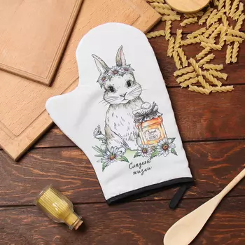 Варежка-прихватка «Доляна. Сладкой жизни», 2028 см, 35% хлопок, 65% п/э, ватин 250 г/м