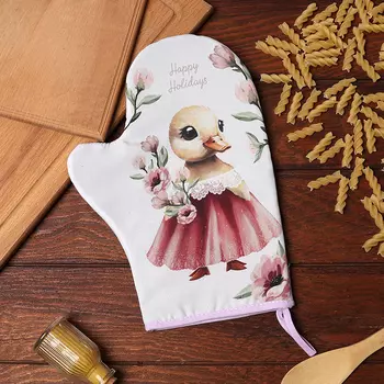 Варежка-прихватка «Доляна. Уточка», 2028 см, 35% хлопок, 65% п/э, ватин 250 г/м