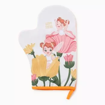 Варежка-прихватка «Доляна. Весна», 2028 см, 35% хлопок, 65% п/э, ватин 250 г/м