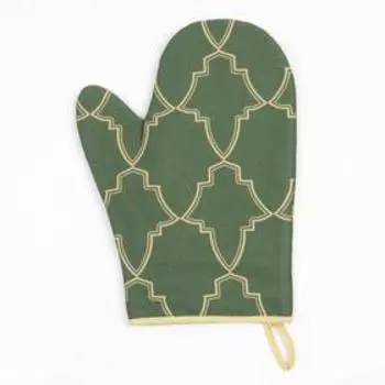 Варежка-прихватка "Gold ornament" 20х28см, 100% хл, саржа 190 гр/м2, ватин 250г/м2