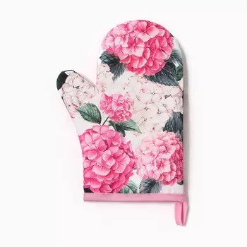 Варежка-прихватка «Гортензия», 2027 см,100% п/э