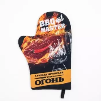Варежка-прихватка "Гриль" 20х28см,35% х/л,65% п/э,ватин 250г/м2