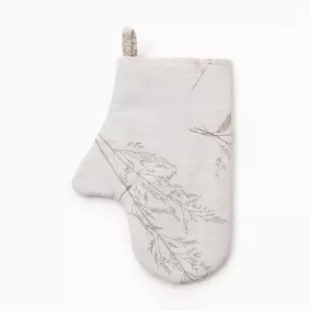 Варежка-прихватка «Этель» Flower herbarium, 2027 см, 100% хлопок, репс 210 г/м