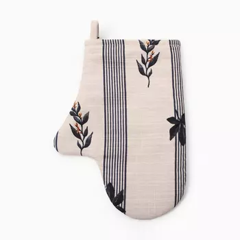 Варежка-прихватка «Этель» Leaves, 2027 см,100% хлопок, репс 220 г/м