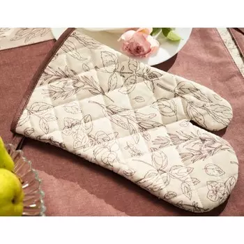 Варежка-прихватка Rosemary, размер 18х30 см, цвет коричневый