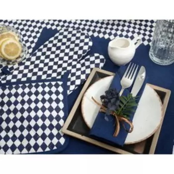 Варежка-прихватка The best dad, размер 18х30 см, цвет синий