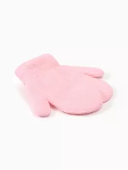 Варежки детские двухслойные MINAKU, 12 см, розовые