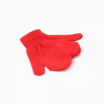 Варежки детские MINAKU, 12 см, красные
