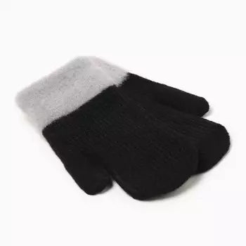 Варежки детские MINAKU, чёрные, 20 см