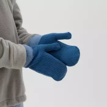 Варежки детские MINAKU, голубые, 20 см