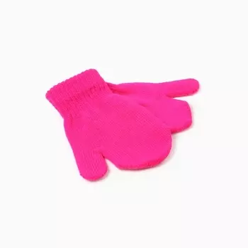 Варежки детские MINAKU, 12 см, малиновые