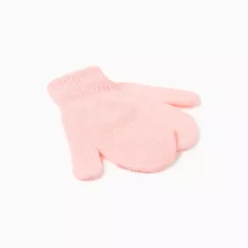 Варежки детские MINAKU, 12 см, розовые