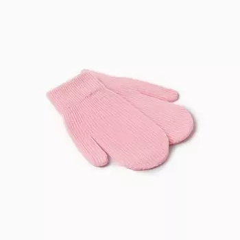 Варежки детские MINAKU, розовые, 18 см
