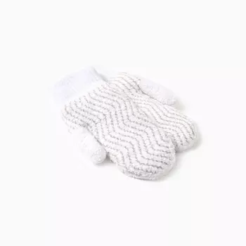 Варежки женские MINAKU, цвет белый, 24 см