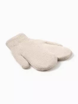 Варежки женские MINAKU, серая, 22 см