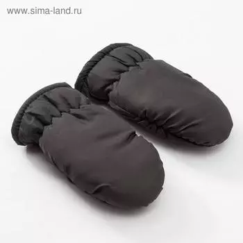 Варежки зимние детские MINAKU, хаки, размер 15