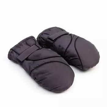 Варежки зимние детские MINAKU, серые, размер 16 (18 см)