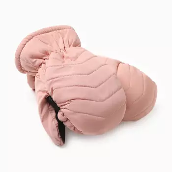 Варежки зимние детские MINAKU, розовые, 18 см