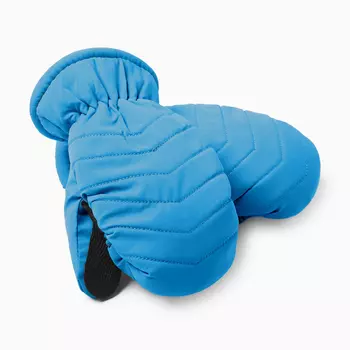 Варежки зимние детские MINAKU, синие, 18 см