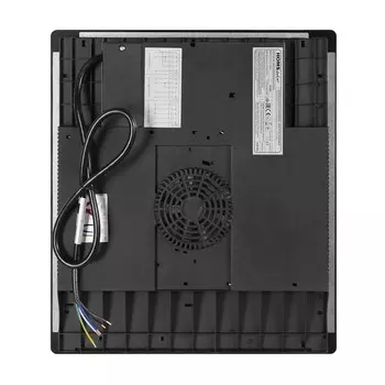 Варочная панель HOMSair HI43ABK, индукционная, 3 конфорки, сенсор, чёрный