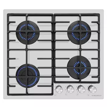 Варочная панель MAUNFELD EGHG.64.6CW/G, газовая, 4 конфорки, белый