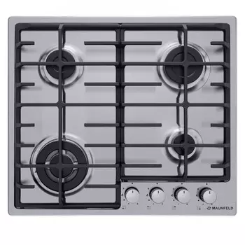 Варочная панель MAUNFELD EGHS.64.63CS/G, газовая, 4 конфорки, серый