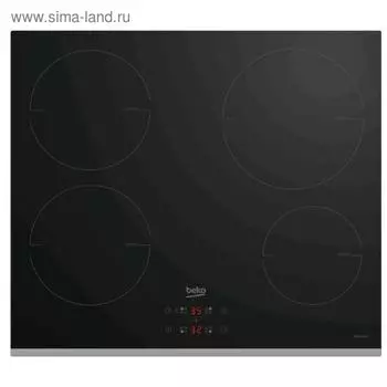 Варочная поверхность Beko HII 64401 MTX, индукционная, 4 конфорки, сенсор, чёрная