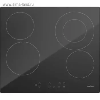 Варочная поверхность Darina 4PE326 B, электрическая, 4 конфорки
