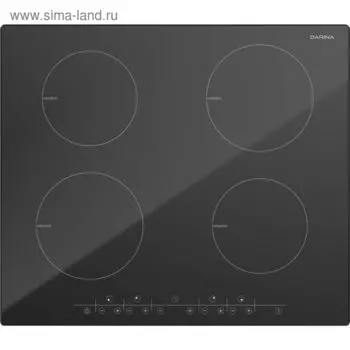 Варочная поверхность Darina PEI305 B, индукционная, 4 конфорки, сенсор, чёрная