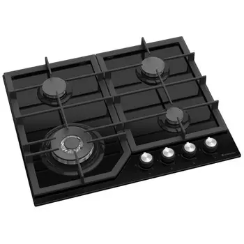 Варочная поверхность ESPERANZA HG4G2W B, газовая, 4 конфорки, черная