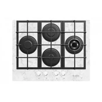 Варочная поверхность Gefest ПВГ 2231-01 Р52, газовая, 4 конфорки, белый рисунок "мрамор"