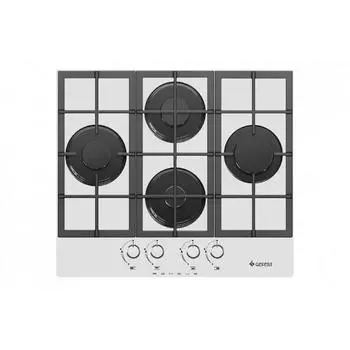 Варочная поверхность Gefest ПВГ 2231 К12, газовая, 4 конфорки, белая